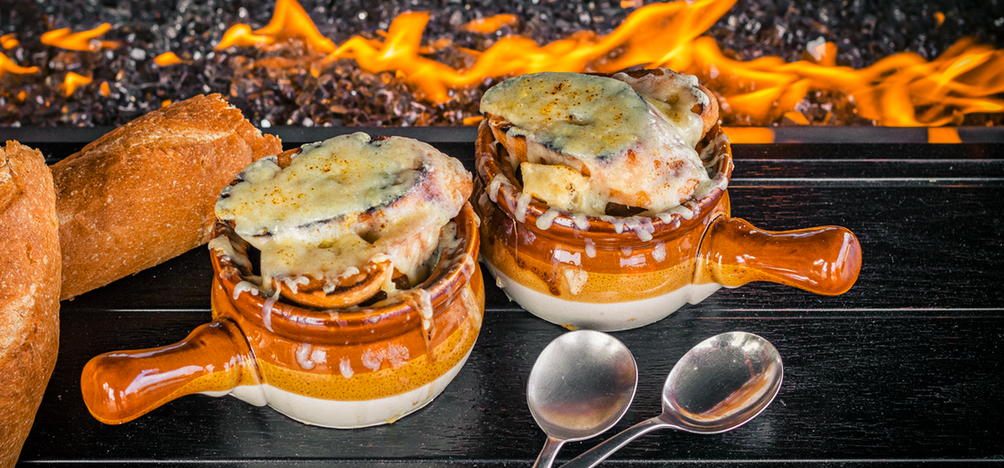 Smoked French Onion Soup on the Grill - Indigo Pool Patio BBQ