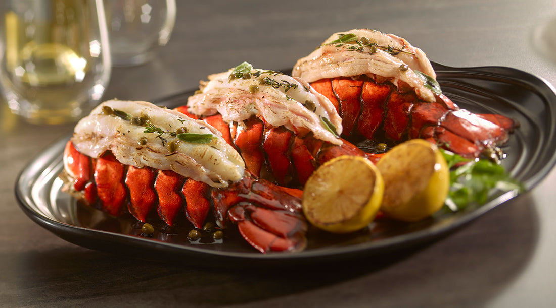 Grilled Lobster Tails Indigo Pool Patio BBQ