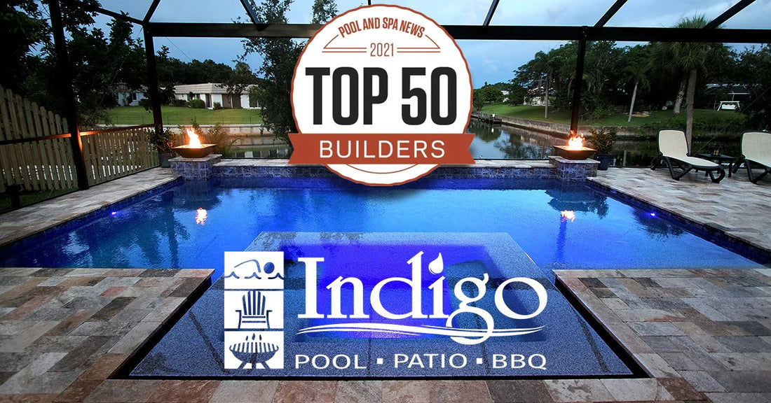 Indigo Pool Patio BBQ Named Top 50 Pool Builder in Country