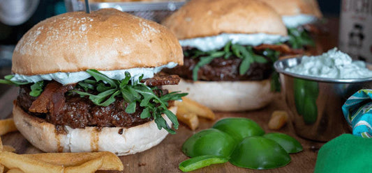 Irish Burgers with Avocado Aioli Recipe - Indigo Pool Patio BBQ