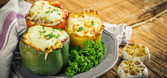 BBQ Lasagna Stuffed Peppers Recipe - Indigo Pool Patio BBQ