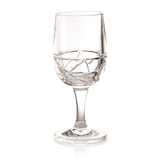Mosaic 10oz Acrylic Clear Wine Glass Merritt International Indigo Pool Patio BBQ