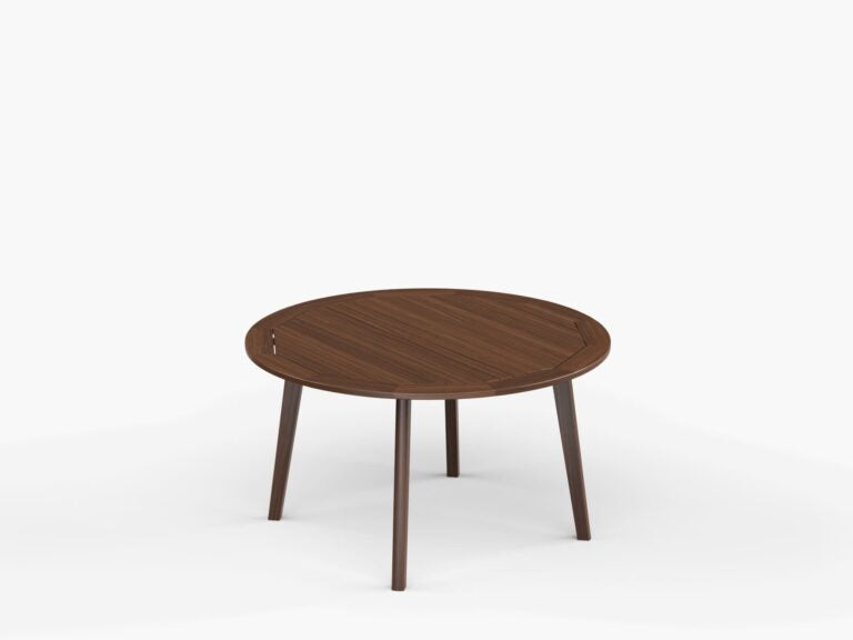Foundations 52” Round Ipe Dining Table - Indigo Pool Patio BBQ