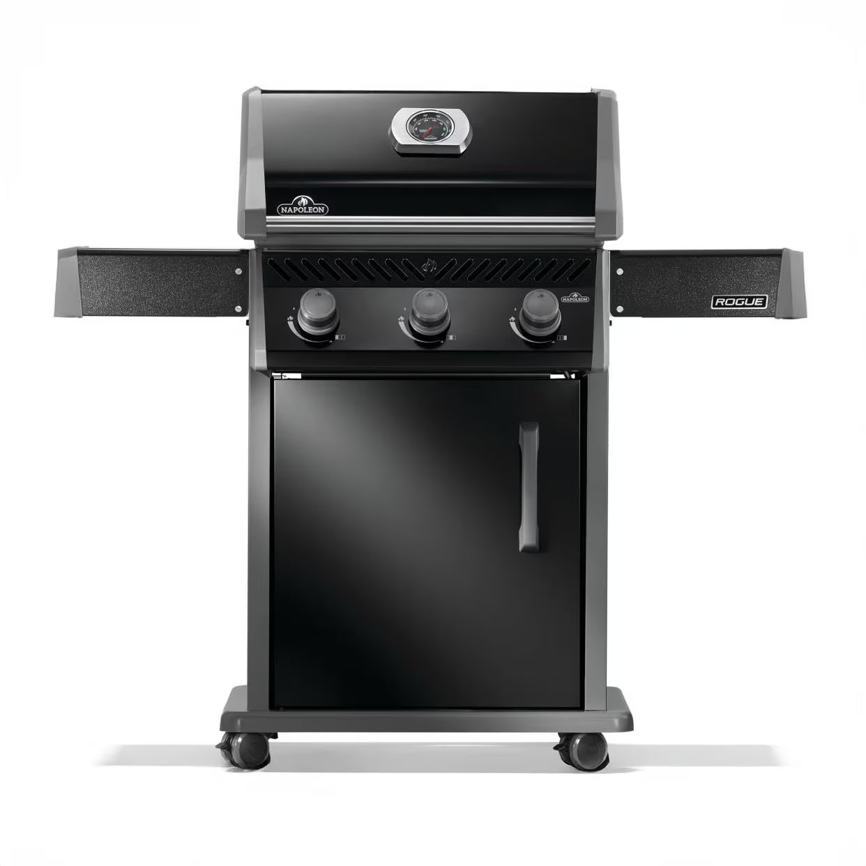 Rogue 425 NG Grill, Black with cast iron grates - Indigo Pool Patio BBQ