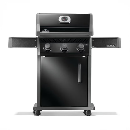 Rogue 425 NG Grill, Black with cast iron grates - Indigo Pool Patio BBQ