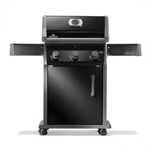 Rogue 425 NG Grill, Black with cast iron grates - Indigo Pool Patio BBQ