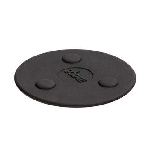 Lodge 5 Inch Mini Black Silicone Magnet Trivet - Indigo Pool Patio BBQ