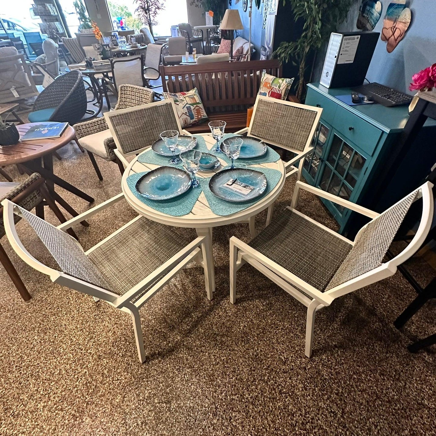 Tropitone Cabana Club Sling Dining Set