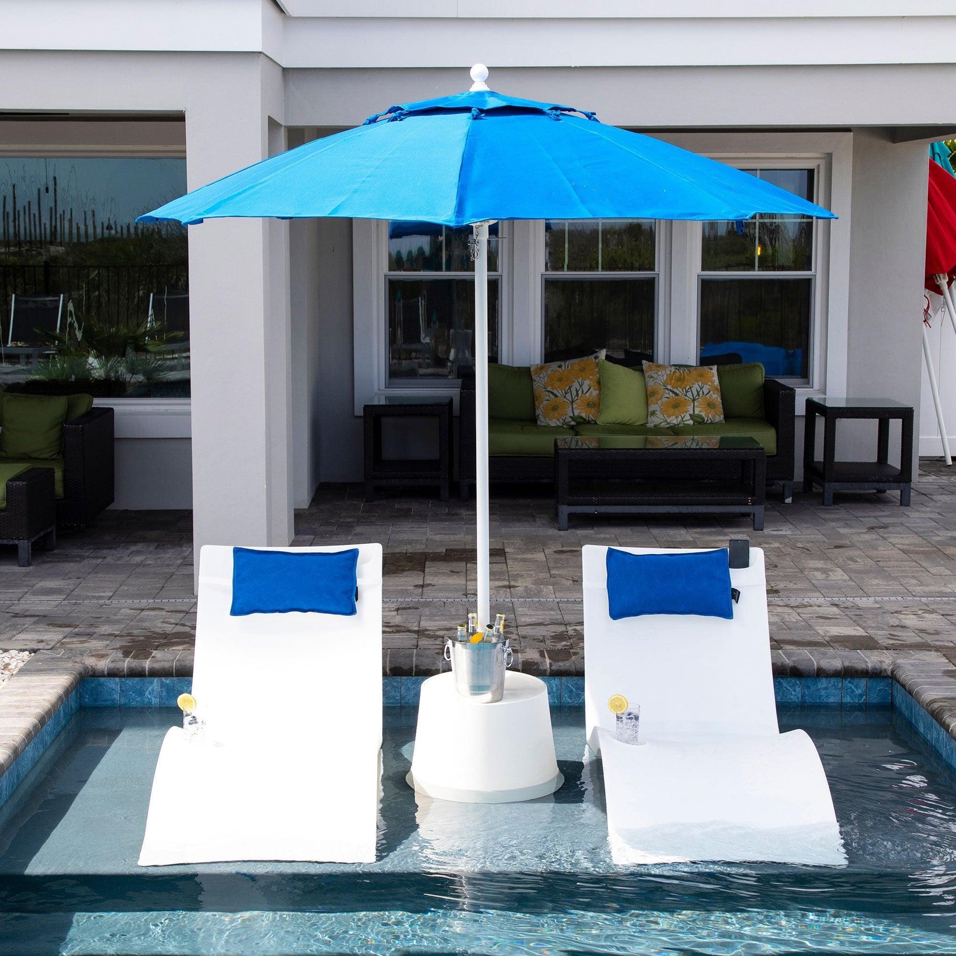 floating patio umbrella Floating Luxuries Kai Luxury Umbrella