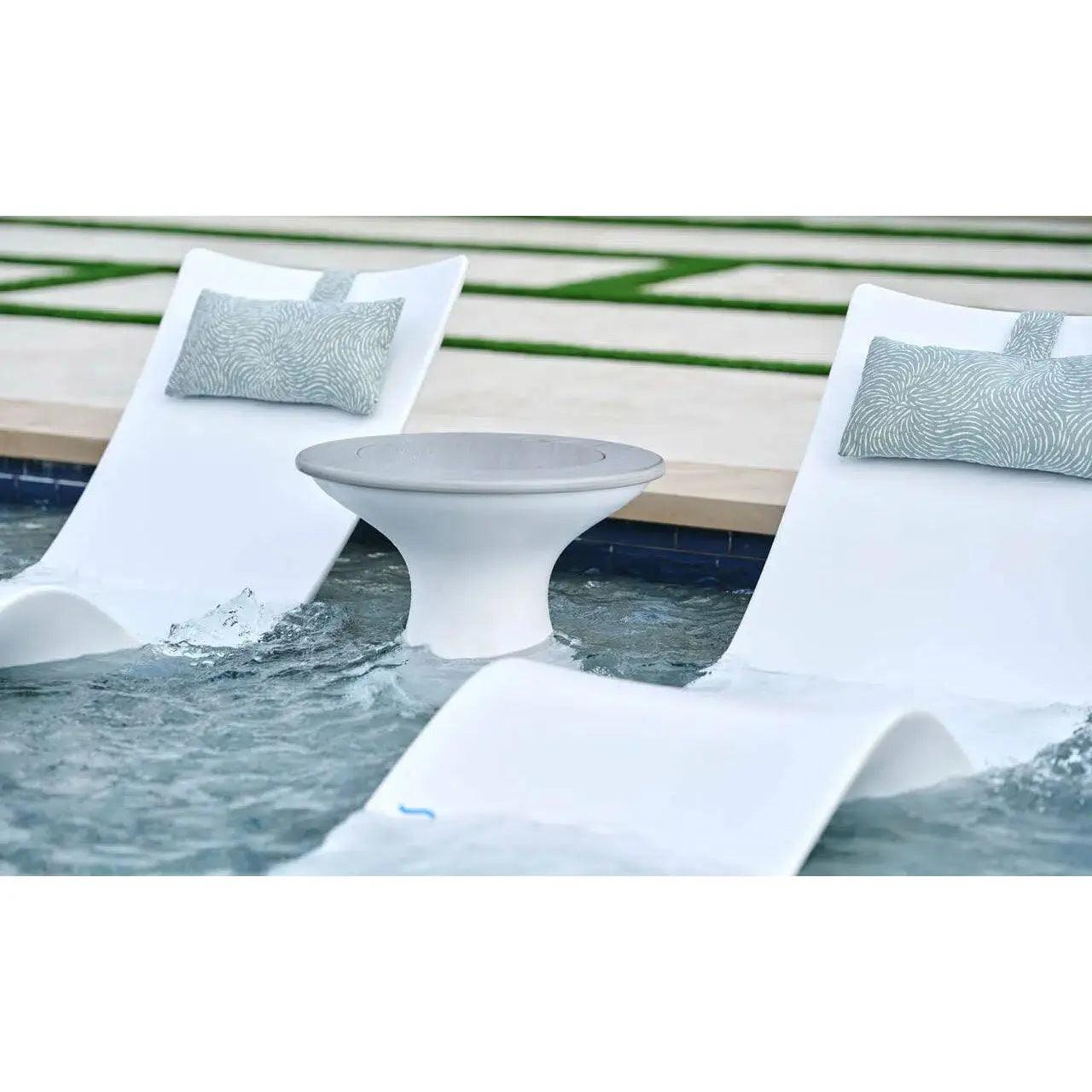 Ledge Lounger Autograph Headrest Pillow Ledge Lounger Indigo Pool Patio BBQ