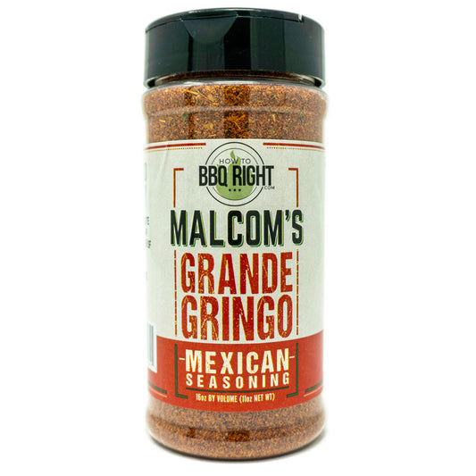 Malcom's Grande Gringo Mexican Seasoning Killer Hogs Barbecue Indigo Pool Patio BBQ