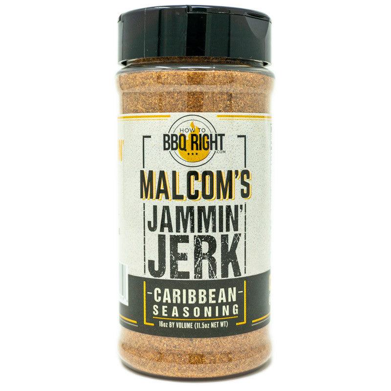 Malcom's Jammin' Jerk Caribbean Seasoning Killer Hogs Barbecue Indigo Pool Patio BBQ