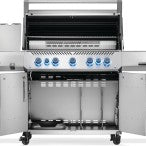 Prestige 665 Propane Gas Grill with Infrared Side and Rear Burner , SS