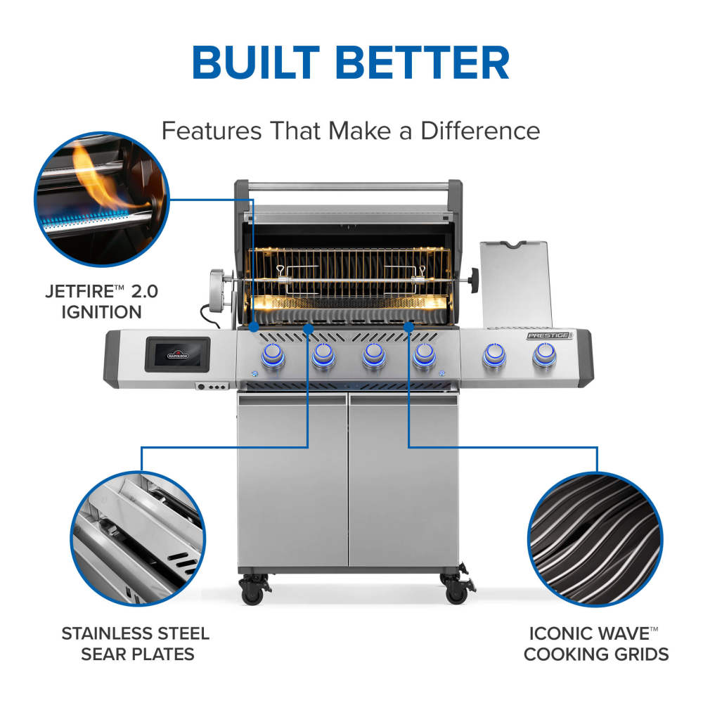 Prestige® PRO 500 with Smart Technology - Indigo Pool Patio BBQ