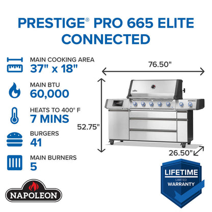 Prestige® PRO 665 Elite - Indigo Pool Patio BBQ