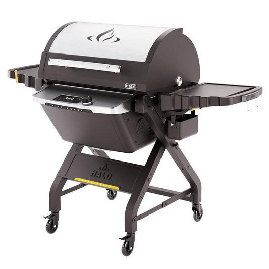 Halo Prime1100 Outdoor Pellet Grill Halo Indigo Pool Patio BBQ