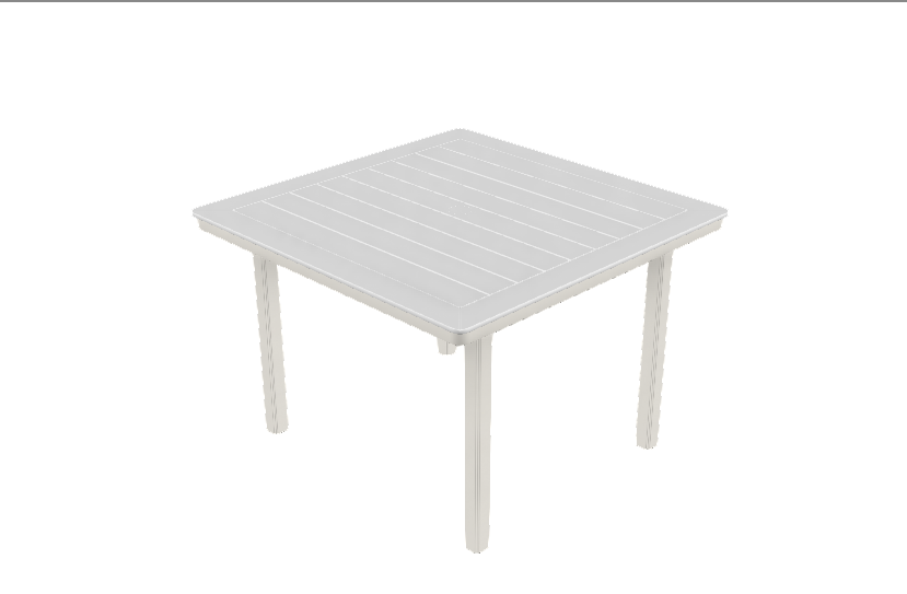 Telescope 42" Square Dining Height Table w/ hole - Indigo Pool Patio BBQ