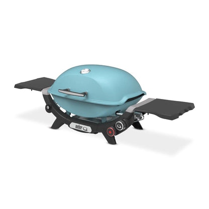 Weber Q2800N+ Portable Gas Grill - Sky Blue - Indigo Pool Patio BBQ