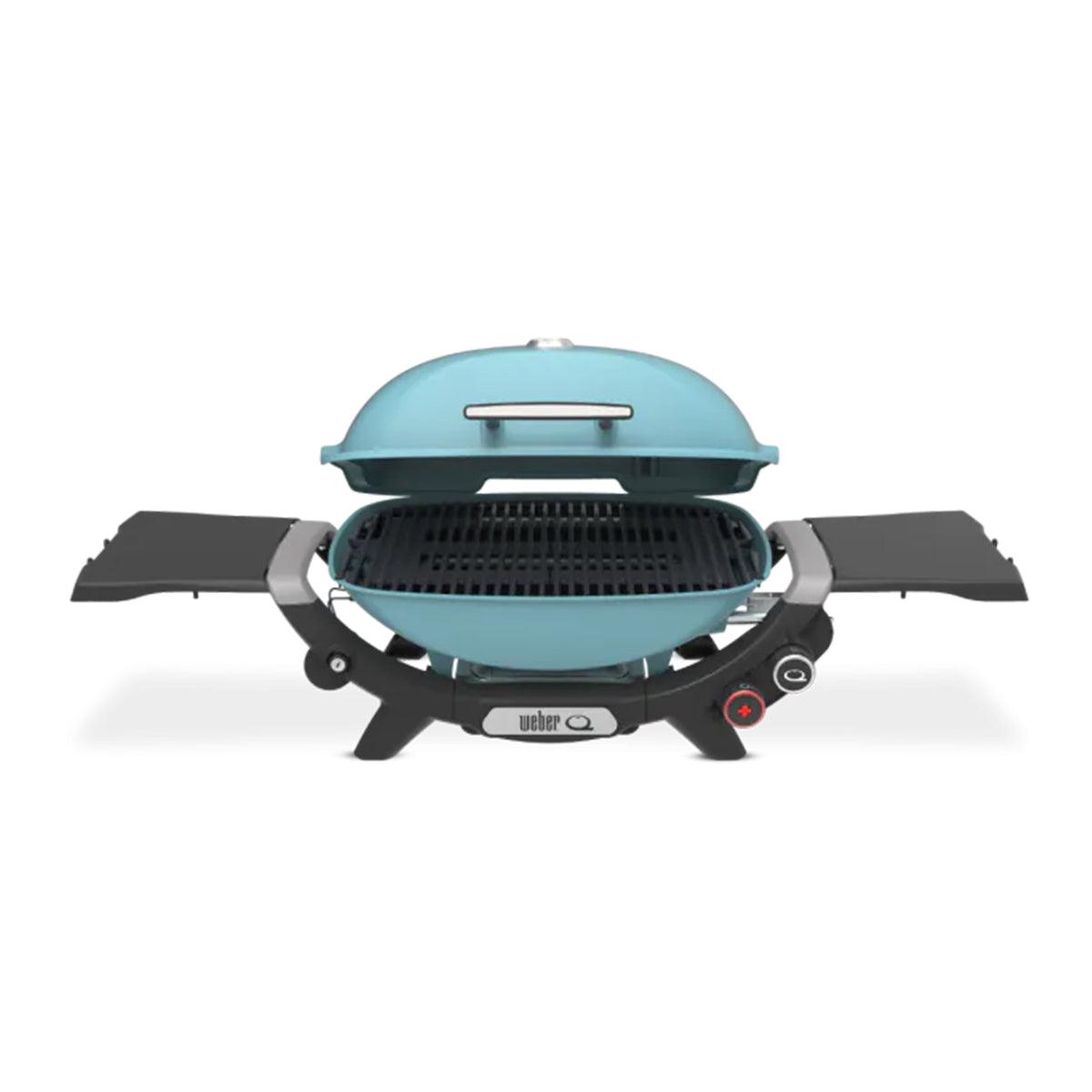 Weber Q2800N+ Portable Gas Grill - Sky Blue - Indigo Pool Patio BBQ