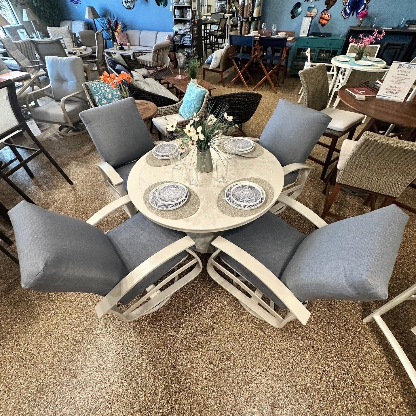 Telescope Casual Belle Isle Cushion Dining Set