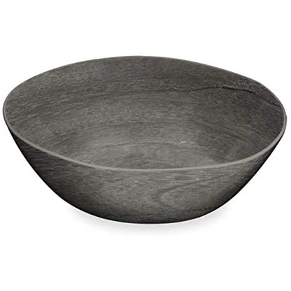 Faux Real Blackened Wood Serving Bowl
