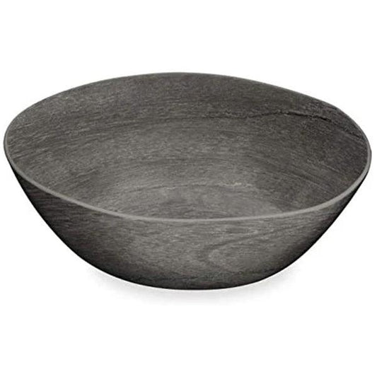 Faux Real Blackened Wood Serving Bowl - Indigo Pool Patio BBQ