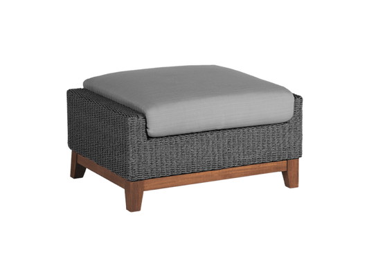 Jensen Coral Ottoman - Indigo Pool Patio BBQ