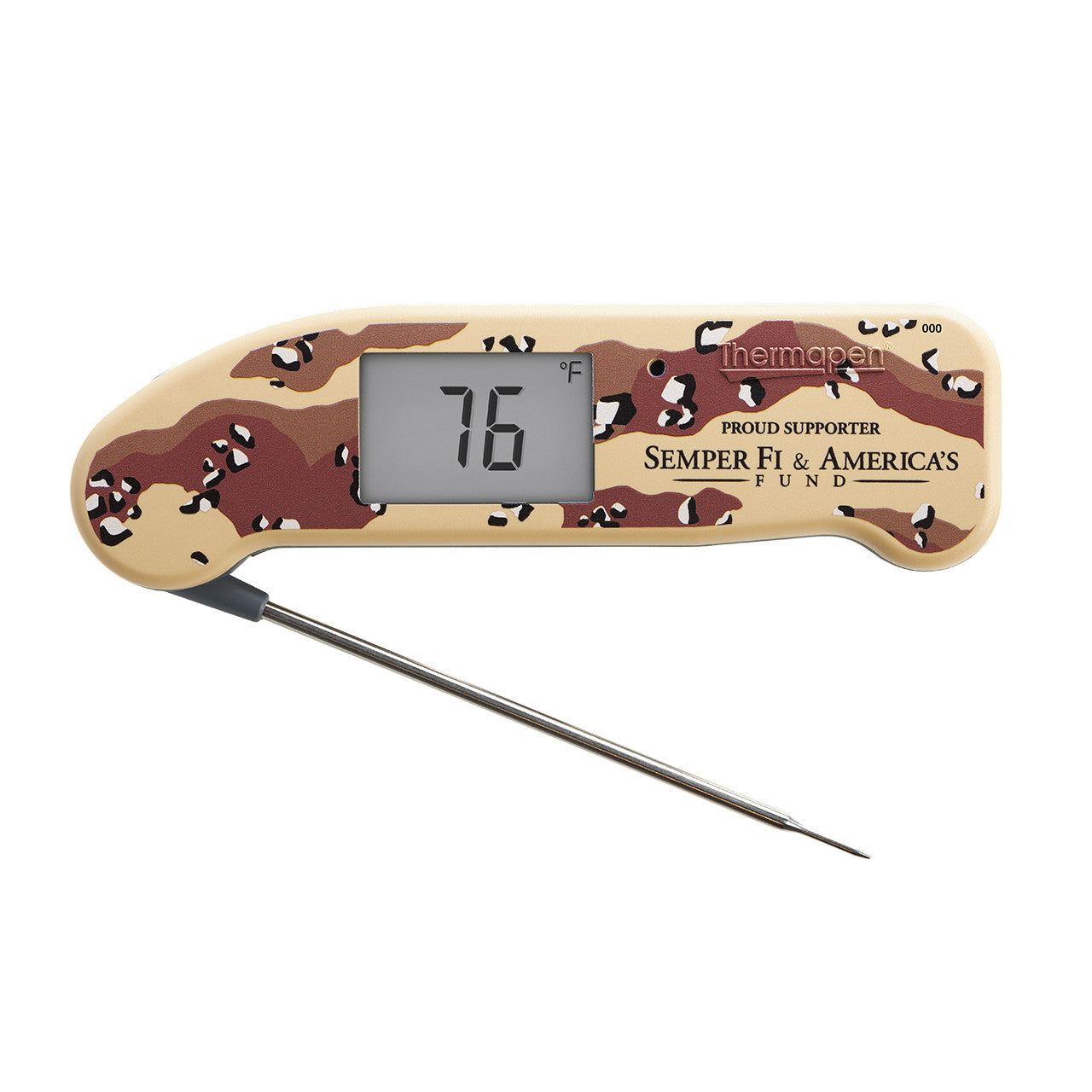 Thermapen One Desert Battle Camo Thermometer ThermoWorks Indigo Pool Patio BBQ