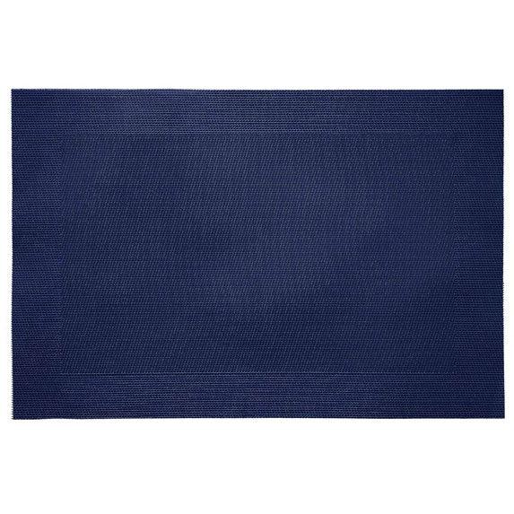 Woven PVC 19" x 13" Placemat - Navy - Indigo Pool Patio BBQ