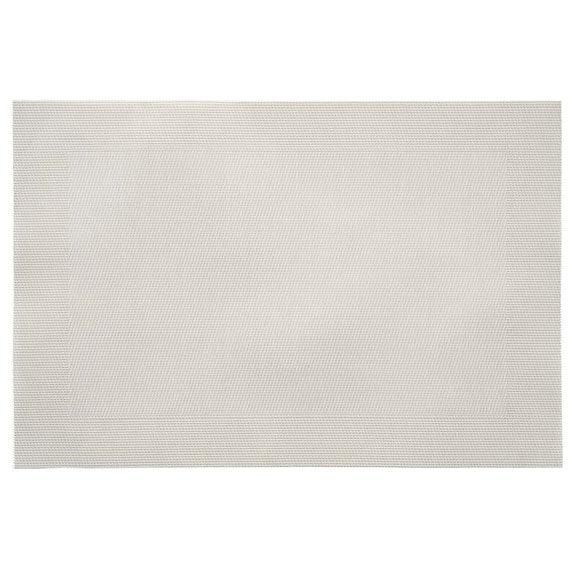 Woven PVC 19" x 13 " Placemat - White - Indigo Pool Patio BBQ