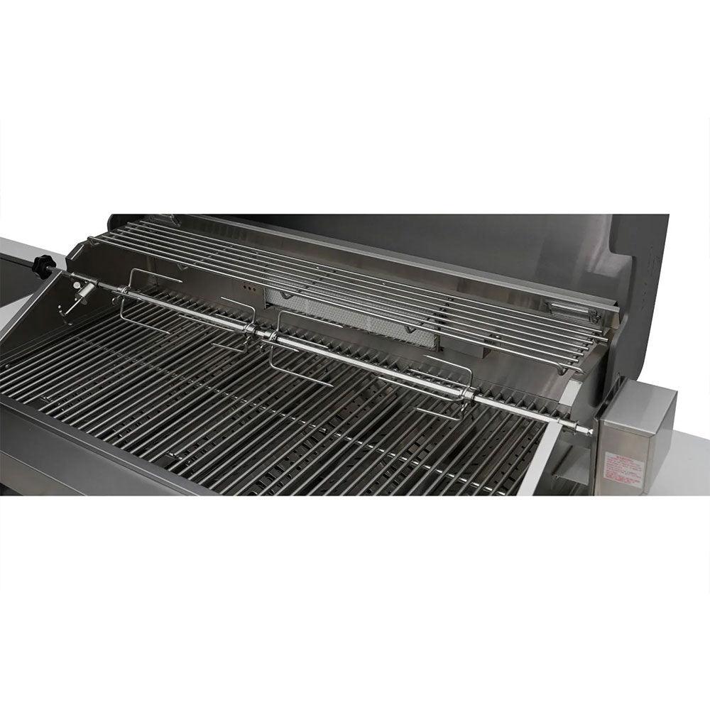 Mont Alpi 805 Black Stainless Steel Island Grill Monti Alpi Indigo Pool Patio BBQ