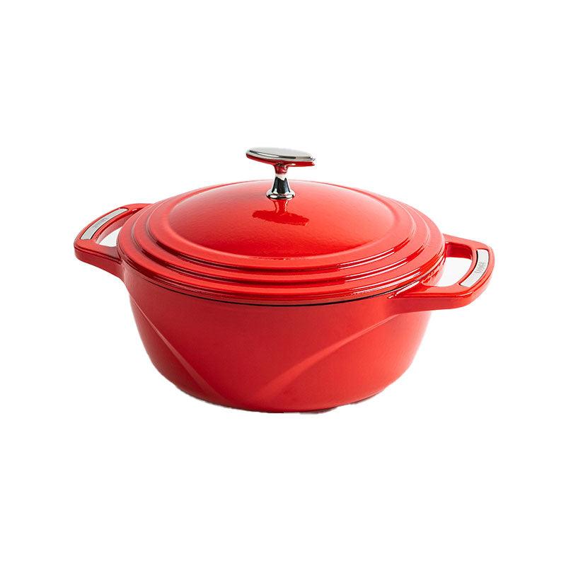 Lodge USA Enamel 4.5 Quart Dutch Oven, Red - Indigo Pool Patio BBQ