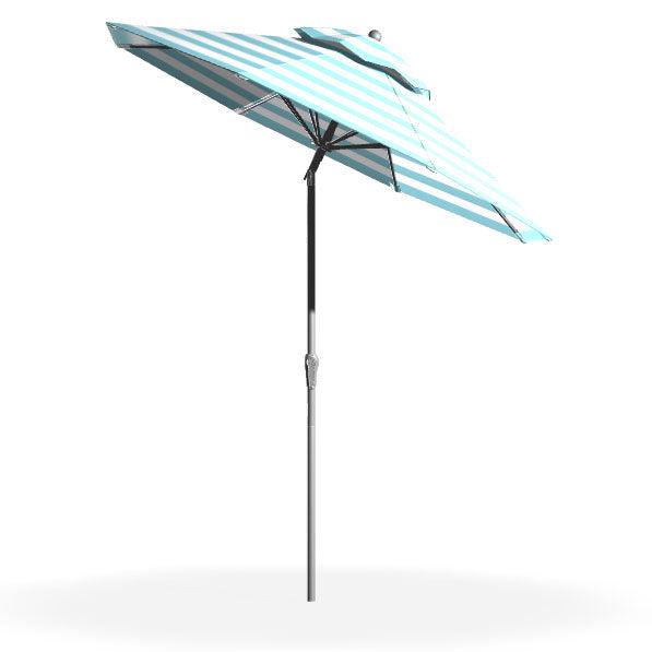 7.5" Octagon Monterey Umbrella Frankford Umbrellas Indigo Pool Patio BBQ