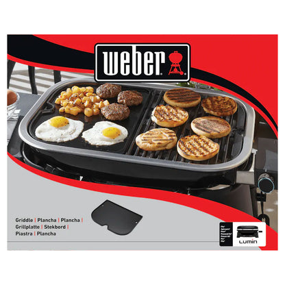 Weber Griddle for Lumin Electric Grill Weber Indigo Pool Patio BBQ