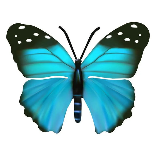 Blue Butterfly Metal Wall Art Next Innovations Indigo Pool Patio BBQ