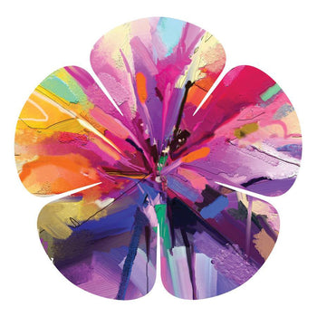 5 Petal Flower Metal Wall Art Next Innovations Indigo Pool Patio BBQ