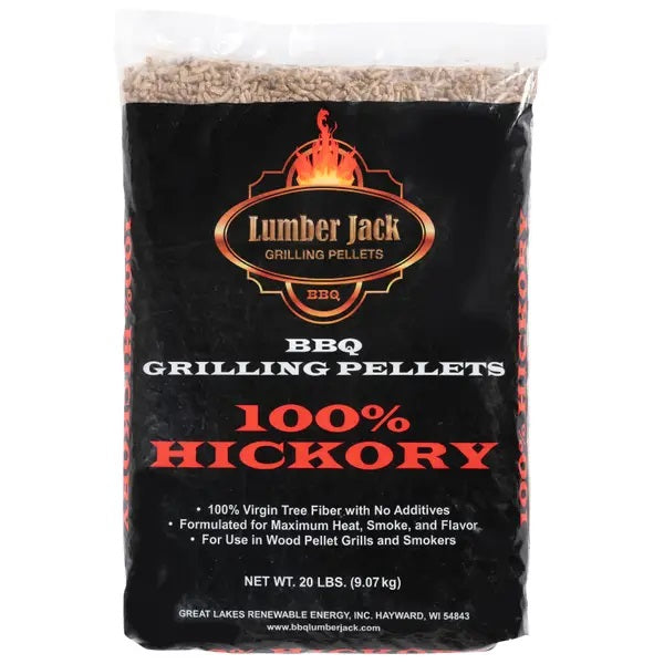 Lumber Jack 100% Hickory Pellets Lumber Jack Indigo Pool Patio BBQ
