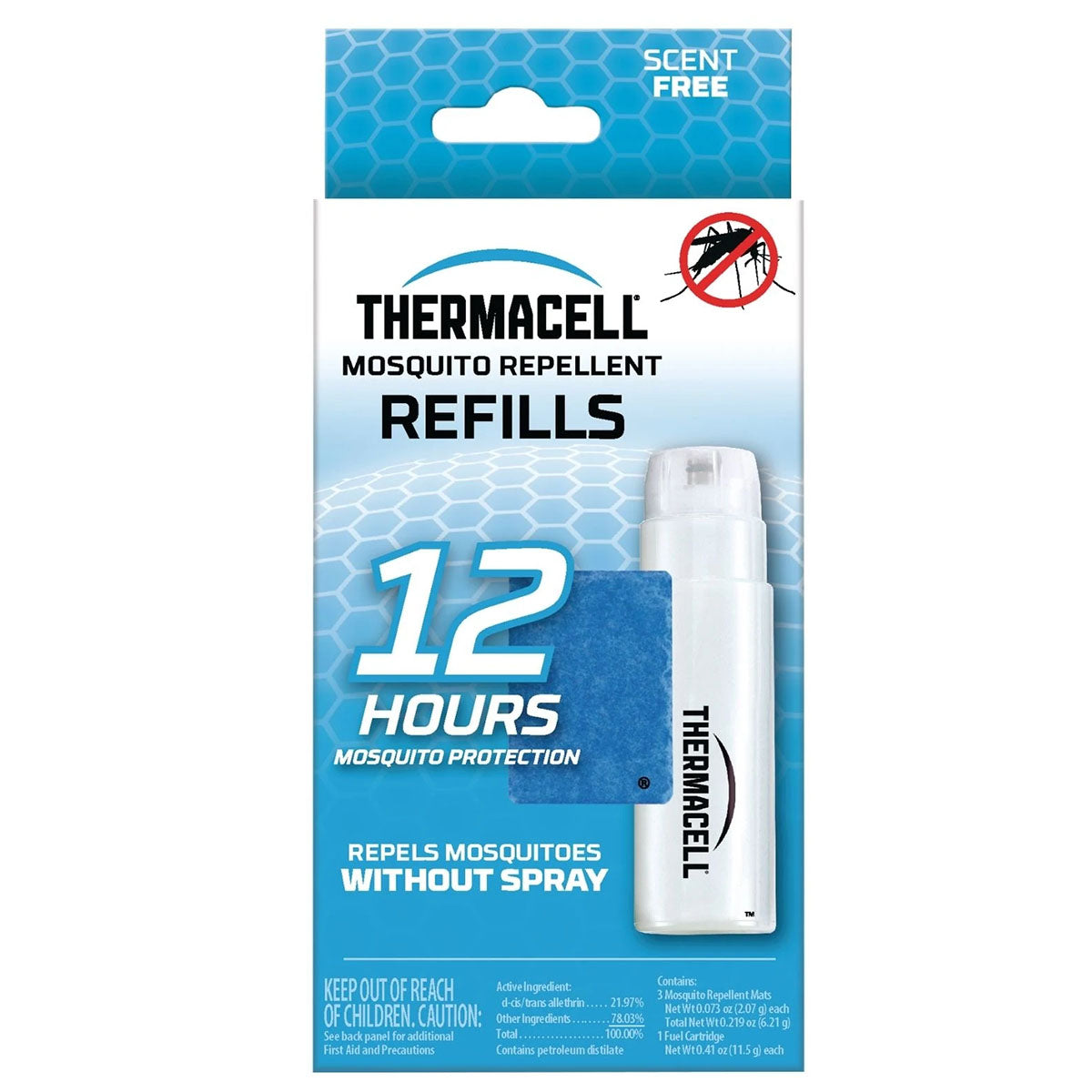 Thermacell Mosquito Repellent Refill - 12 Hours Thermacell Indigo Pool Patio BBQ