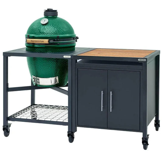 Expansion Cabinet for Big Green Egg Modular Nest System Big Green Egg Indigo Pool Patio BBQ