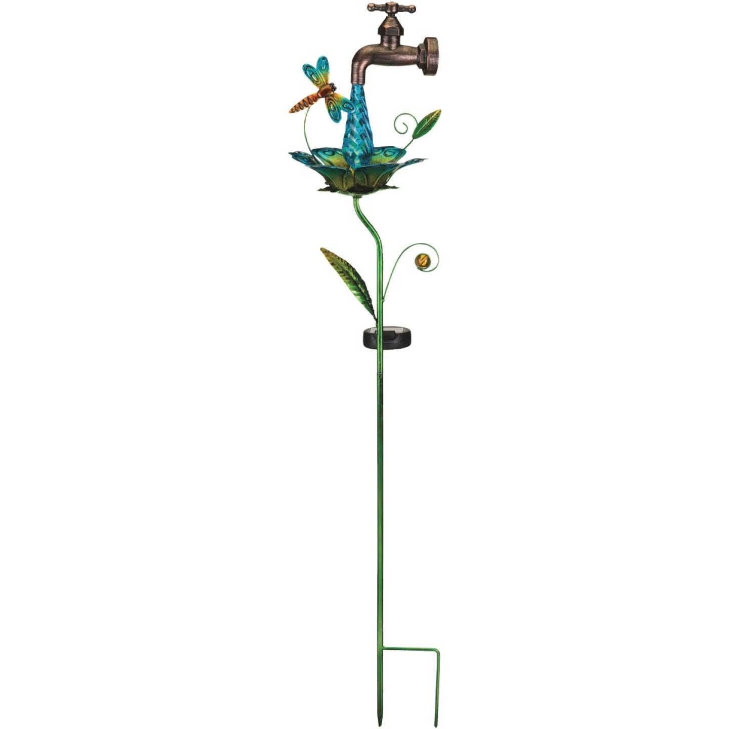 Waterdrop Dragonfly Solar Stake Regal Indigo Pool Patio BBQ