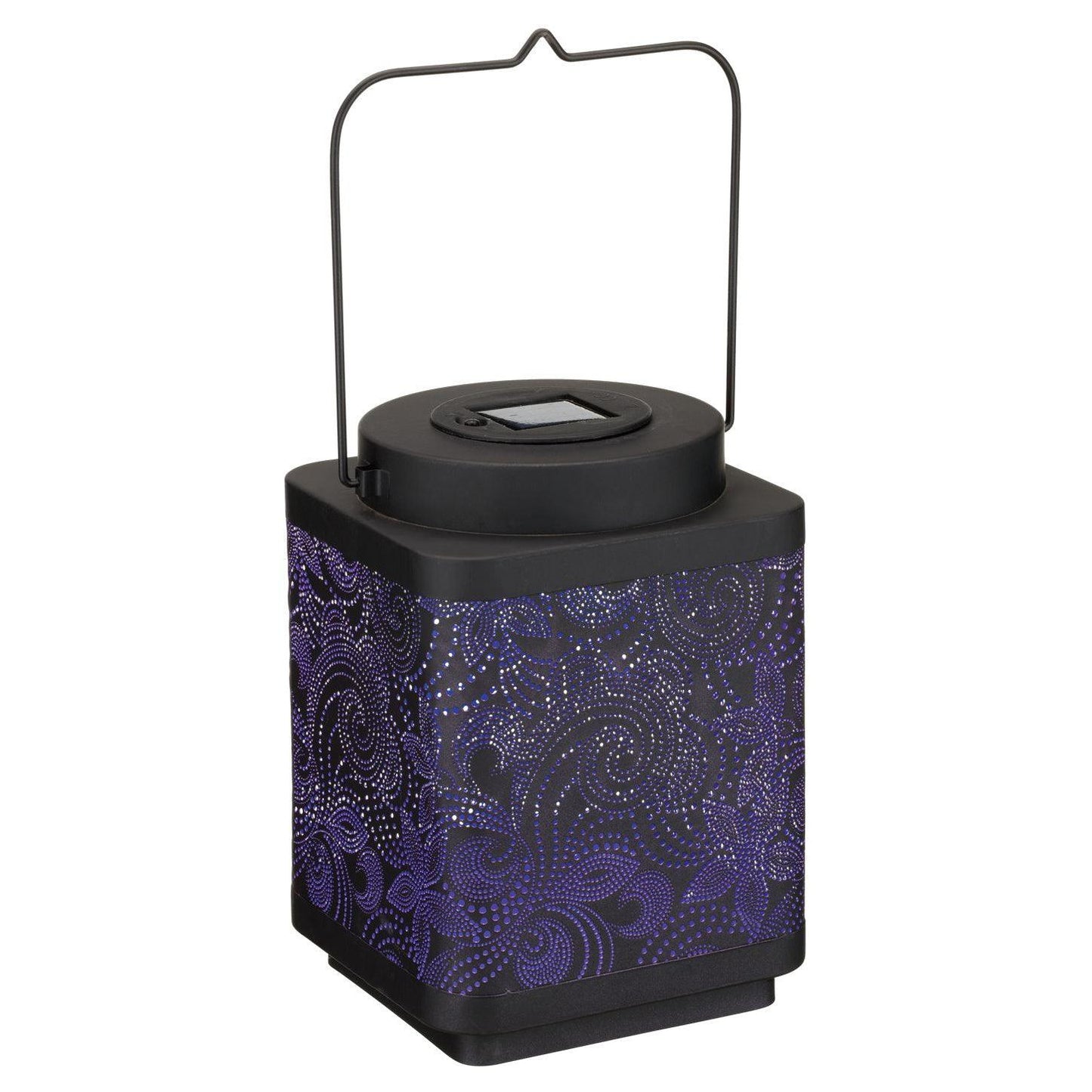 Paisley Large Shadow Lantern Regal Indigo Pool Patio BBQ