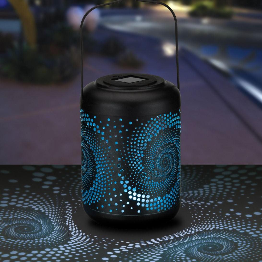 Spiral Small Shadow Lantern Regal Indigo Pool Patio BBQ