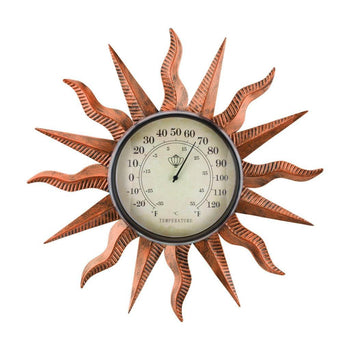 Sun Thermometer Wall Decor Regal Indigo Pool Patio BBQ