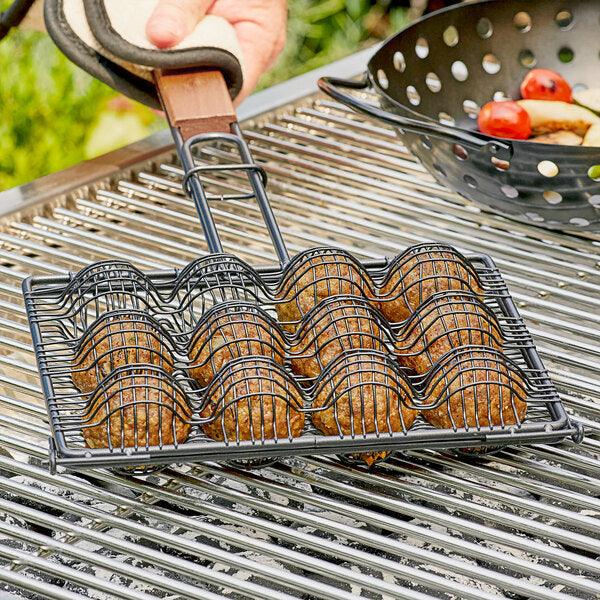 Outset Non-Stick Meatball Grill Basket Outset Indigo Pool Patio BBQ