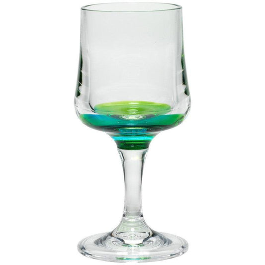 Peacock Reflections 8oz Wine Glass Merritt International Indigo Pool Patio BBQ