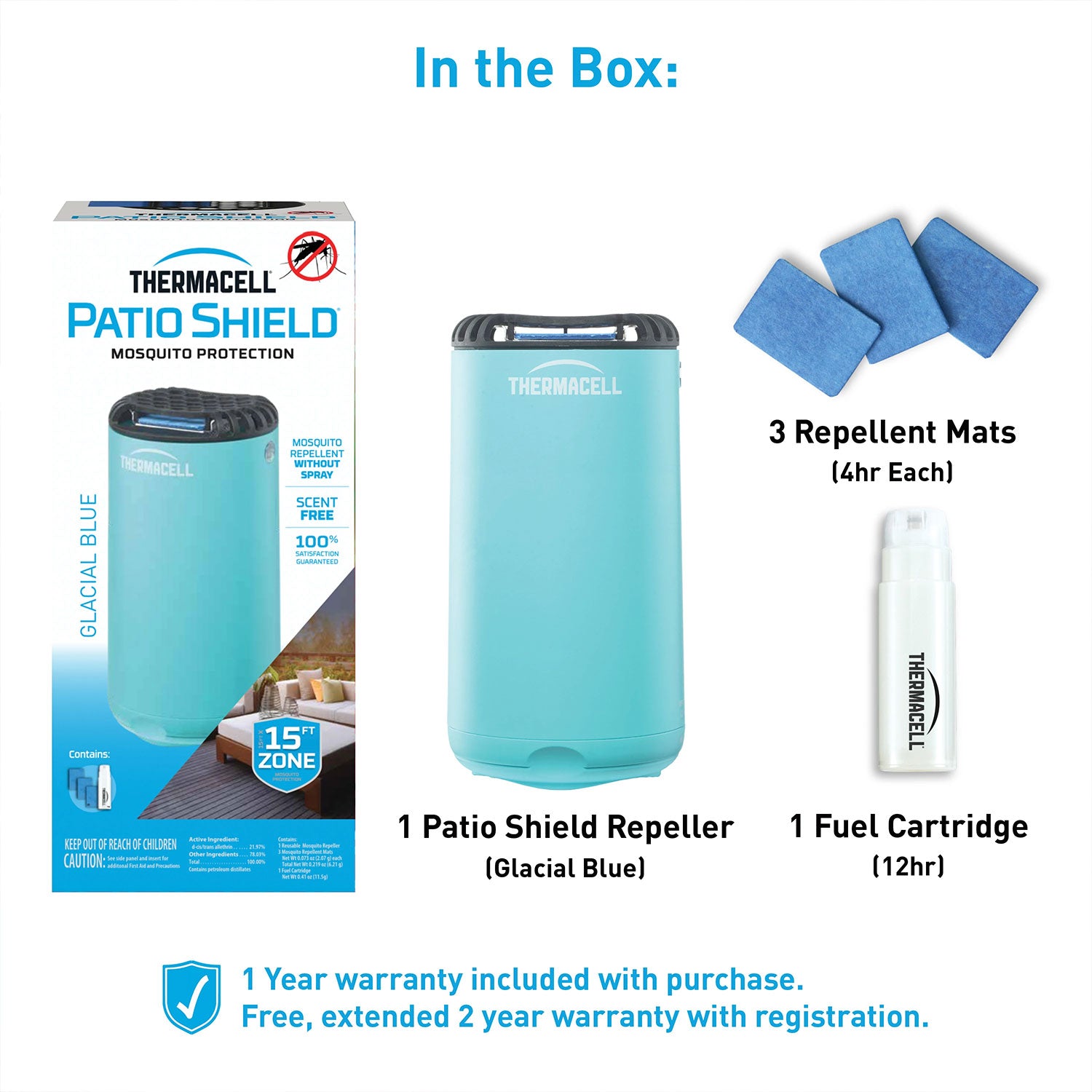 Thermacell Patio Shield Mosquito Repeller Thermacell Indigo Pool Patio BBQ