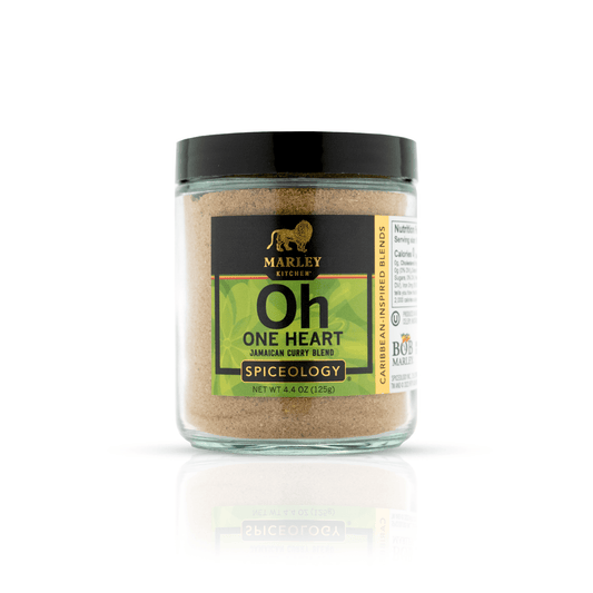 Marley Kitchen One Heart Seasoning | Glass Jar Spiceology Indigo Pool Patio BBQ