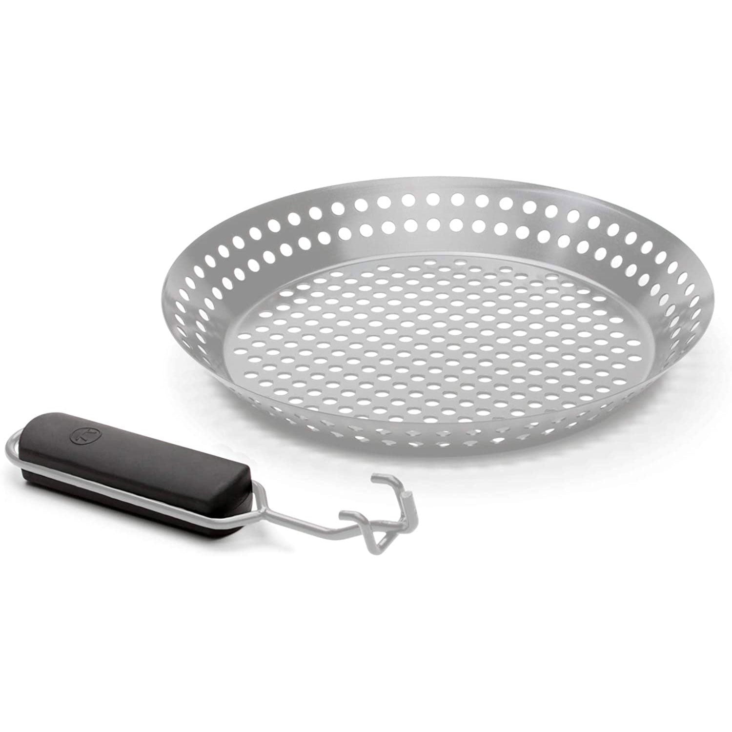 Stainless Steel Skillet with Removable Handle Outset Indigo Pool Patio BBQ