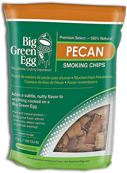 Big Green Egg Pecan Wood Smoking Chips Big Green Egg Indigo Pool Patio BBQ