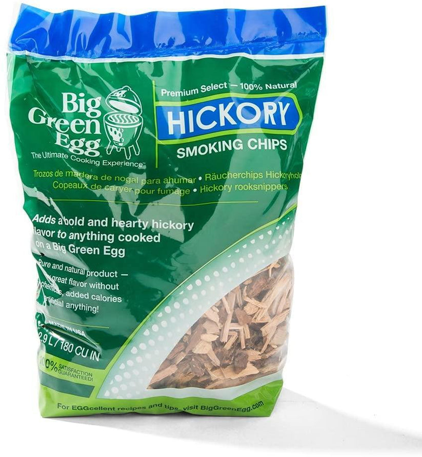 Big Green Egg Hickory Wood Smoking Chips Indigo Pool Patio BBQ